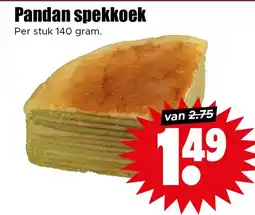 Dirk Pandan spekkoek aanbieding