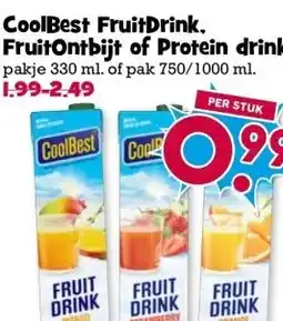 Boon`s Markt CoolBest FruitDrink, FruitOntbijt of Protein drink aanbieding