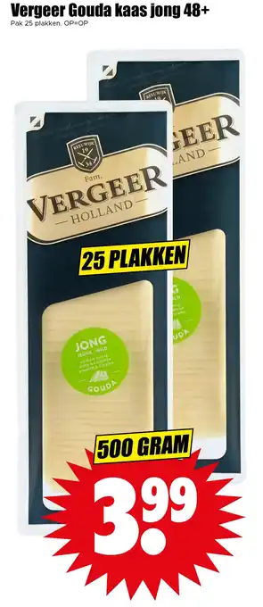 Dirk Vergeer Gouda kaas jong 48+ aanbieding