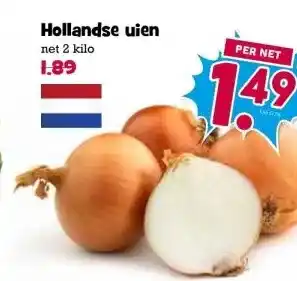 Boon`s Markt Hollandse uien aanbieding