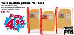 Boon`s Markt Noord Waarland plakken 48+ kaas aanbieding
