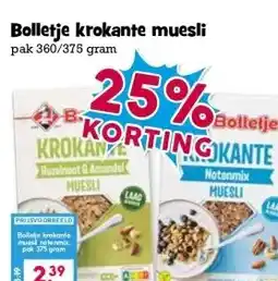 Boon`s Markt Bolletje krokante muesli aanbieding