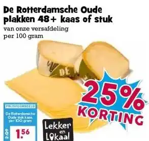 Boon`s Markt De Rotterdamsche Oude plakken 48+ kaas of stuk aanbieding