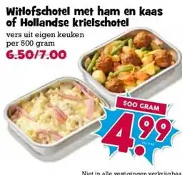 Boon`s Markt Witlofschotel met ham en kaas of Hollandse krielschotel aanbieding
