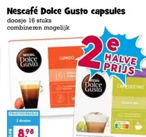 Boon`s Markt Nescafé Dolce Gusto capsules aanbieding