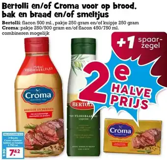 Boon`s Markt Bertolli en/of Croma voor op brood, bak en braad en/of smeltjus aanbieding