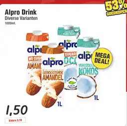 Budget Food Alpro Drink Diverse Varianten aanbieding