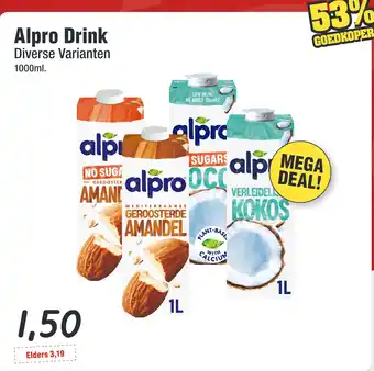 Budget Food Alpro Drink Diverse Varianten aanbieding