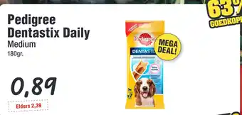 Budget Food Pedigree Dentastix Daily aanbieding