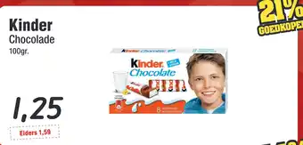 Budget Food Kinder Chocolade aanbieding