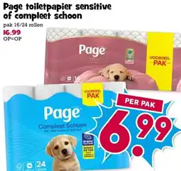 Boon`s Markt Page toiletpapier sensitive of compleet schoon aanbieding