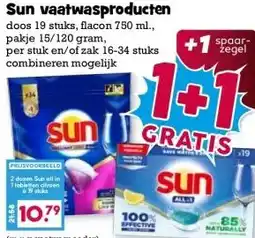 Boon`s Markt Sun vaatwasproducten aanbieding