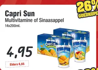 Budget Food Capri Sun Multivitamine of Sinaasappel aanbieding