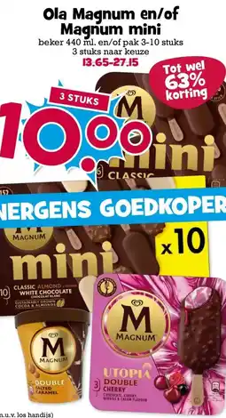 Boon`s Markt Ola Magnum en/of Magnum mini aanbieding