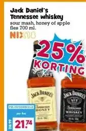 Boon`s Markt Jack Daniel's Tennessee whiskey aanbieding