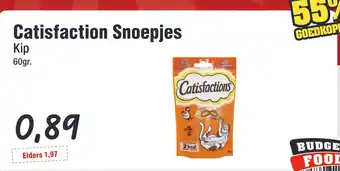 Budget Food Catisfaction Snoepjes Kip aanbieding