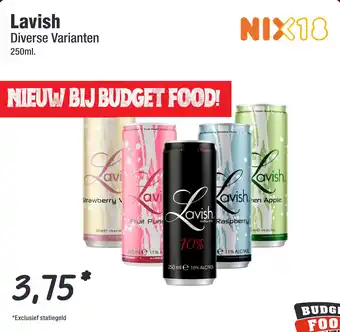 Budget Food Lavish Diverse Varianten aanbieding