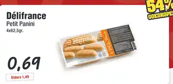 Budget Food Délifrance Petit Panini aanbieding