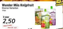 Budget Food Wunder Müs Knijpfruit aanbieding