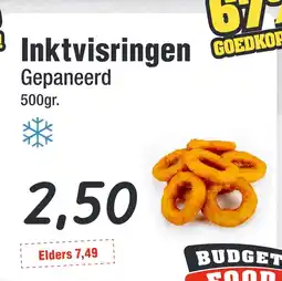 Budget Food Inktvisringen Gepaneerd aanbieding