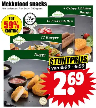 Dirk Mekkafood snacks aanbieding
