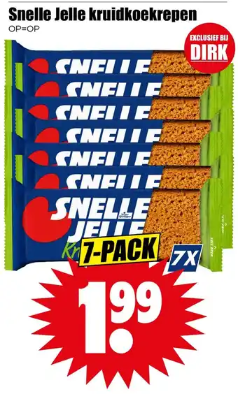Dirk Snelle Jelle kruidkoekrepen aanbieding