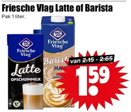 Dirk Friesche Vlag Latte of Barista aanbieding