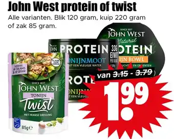Dirk John West protein of twist aanbieding
