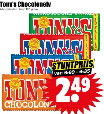 Dirk Tony's Chocolonely aanbieding