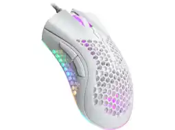 MediaMarkt ISY Igm 4500-wt Honeycomb Rgb Gamingmuis Wit aanbieding