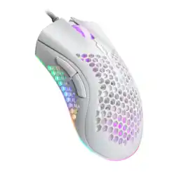 MediaMarkt ISY Igm 4500-wt Honeycomb Rgb Gamingmuis Wit aanbieding