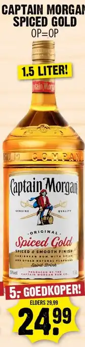 Dirk Captain Morgan Spiced Gold aanbieding