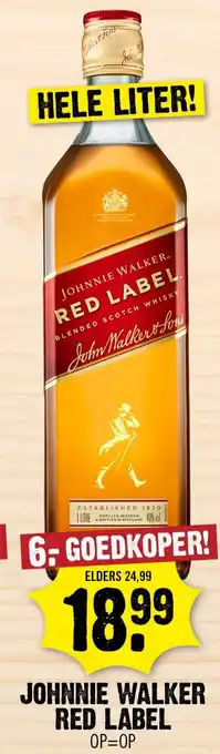 Dirk Johnnie WalkeR Red Label aanbieding