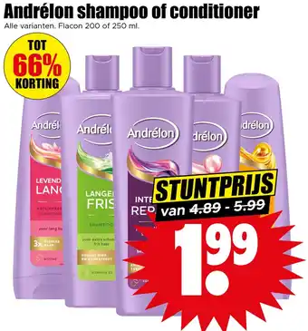 Dirk Andrélon shampoo of conditioner aanbieding