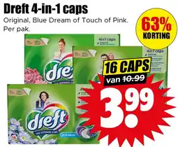 Dirk Dreft 4-in-1 caps aanbieding