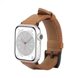 MediaMarkt Just In Case Timeless Leather Strap Apple Watch 45-49 Mm Horlogebandje Bruin aanbieding