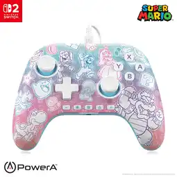 MediaMarkt Powera Controller Nsw2- Mushroom Kingdom Nintendo Switch 2 Zwart aanbieding