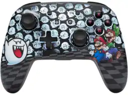 MediaMarkt Powera Controller Nsw - Lum. Etched Mario Nintendo Switch Zwart aanbieding
