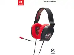 MediaMarkt Powera Headset Nsw - Mario Kart Rivals Stereoheadset Zwart/ Rood aanbieding