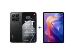 MediaMarkt XIAOMI 15T Zwart + Redmi Pad 2 Grijs - 256 GB Zwart aanbieding