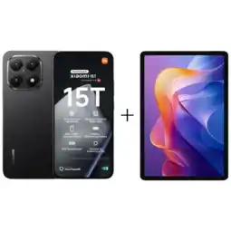 MediaMarkt XIAOMI 15T Zwart + Redmi Pad 2 Grijs - 256 GB Zwart aanbieding