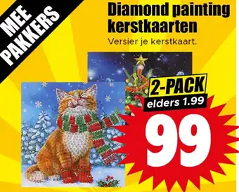 Dirk Diamond painting kerstkaarten aanbieding