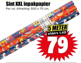 Dirk Sint XXL inpakpapier aanbieding