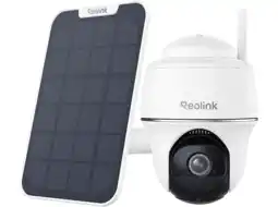 MediaMarkt Reolink Argus B430 Outdoor Camera 2k+ Spotlight Pan & Tilt Battery Inc Solar Panel Slimme Binnen aanbieding