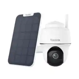 MediaMarkt Reolink Argus B430 Outdoor Camera 2k+ Spotlight Pan & Tilt Battery Inc Solar Panel Slimme Binnen aanbieding