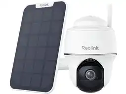 MediaMarkt Reolink Argus B430 Outdoor Camera 2k+ Spotlight Pan & Tilt Battery Inc Solar Panel Slimme Binnen aanbieding