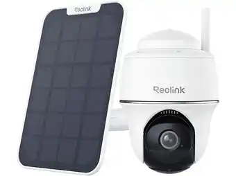 MediaMarkt Reolink Argus B430 Outdoor Camera 2k+ Spotlight Pan & Tilt Battery Inc Solar Panel Slimme Binnen aanbieding