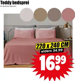 Dirk Teddy bedsprei aanbieding