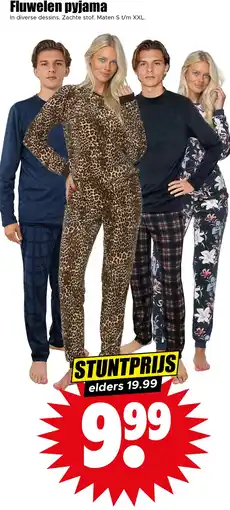 Dirk Fluwelen pyjama aanbieding