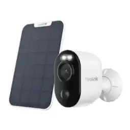 MediaMarkt Reolink Argus B310 Outdoor Camera 3mp Spotlight Battery Inc Solar Panel Slimme Binnen- / Buitencamer aanbieding